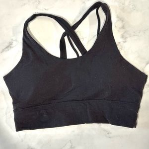 Strappy back sports bra